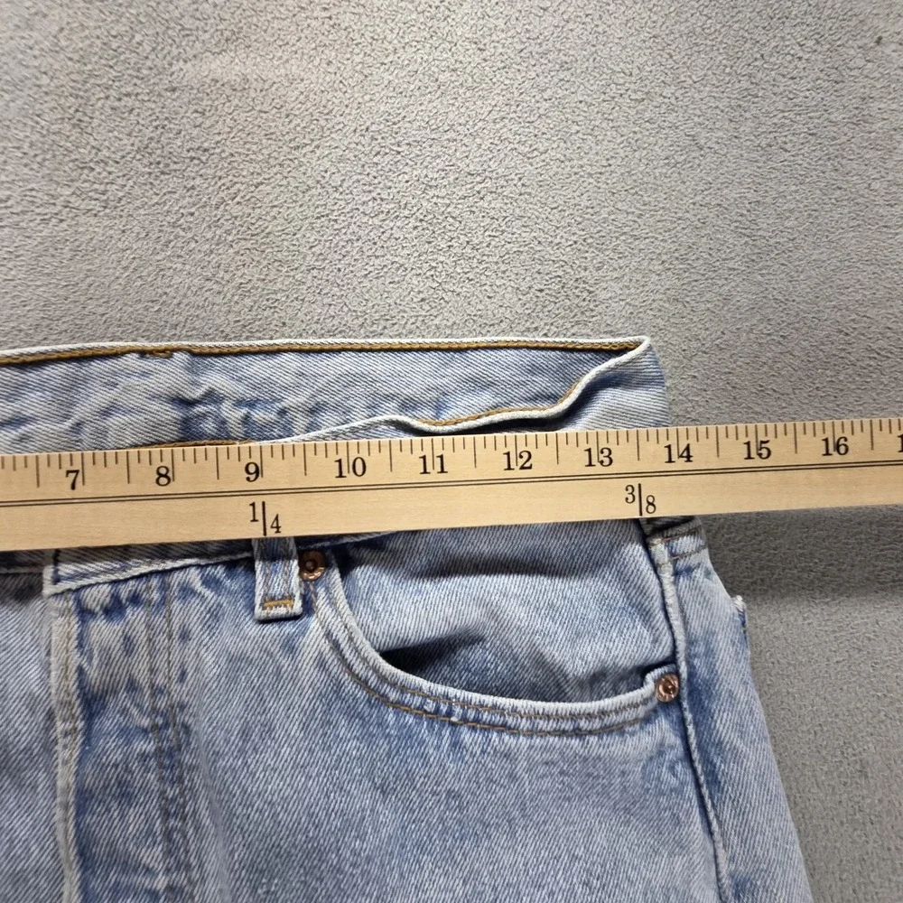 Vintage Levis 501 Jeans Mens Blue Light Wash Button Fly Made In USA Fits 27x30